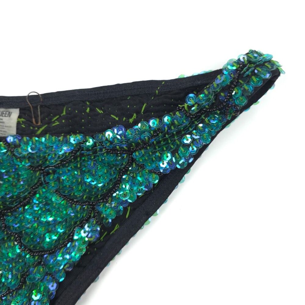 Seaqueen Swim Siren Mermaid Sequin Bikini Bottoms Coachella Festival Rave Boho — image 5 of 8